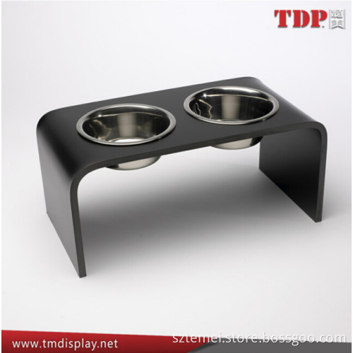 portable dog bowl pet dish wall mounted acrylic pet bowl for dogs